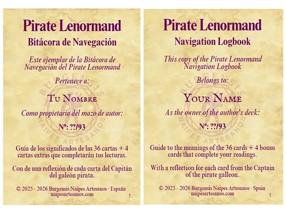 Bitácora del Pirate Lenormand
