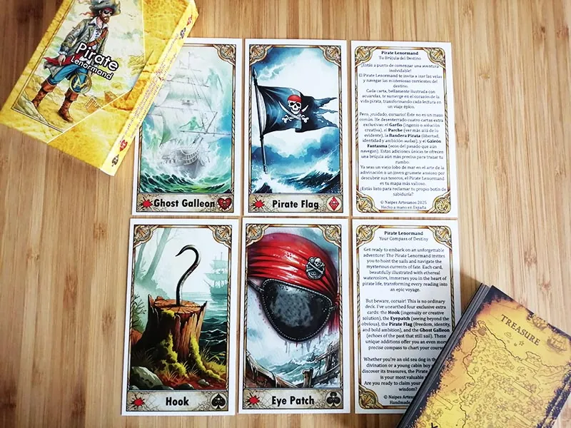 Las cuatro cartas extra del Pirate Lenormand